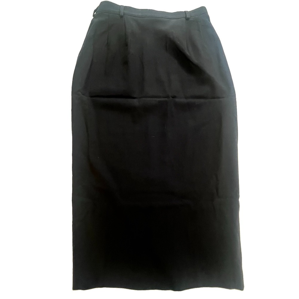 Austin Reed Petite 12P Navy 100% Worsted Wool Pencil Skirt USA NWT Classic